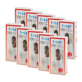 HIC Harold Import T-Sac Tea Filter Bags, Disposable Tea Infuser, Number 3-Size, 3 to 8-Cup Capacity, Set of 1000