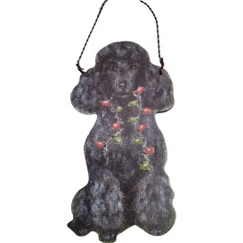 The Christmas Shoppe Ornament-Pets By Kathy 2024-Black Poodle