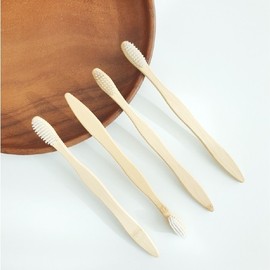 [Trend Sympathy] 1 set of 4 eco-friendly bamboo toothbrushes (individually packaged) 4 bamboo toothbrushes 1 set 4ea