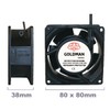 GOLDMAN SERVICE Axial High Temperature Insertable Fan Metal Universal 80