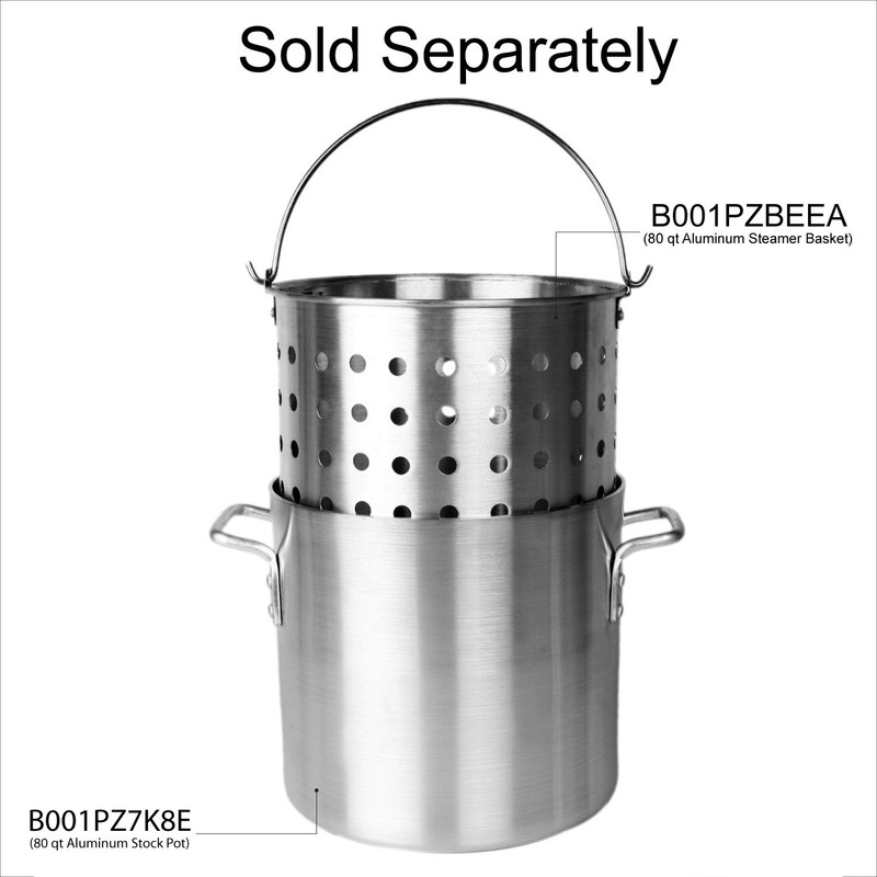 Thunder Group 80 Quart Aluminum Stock Pot