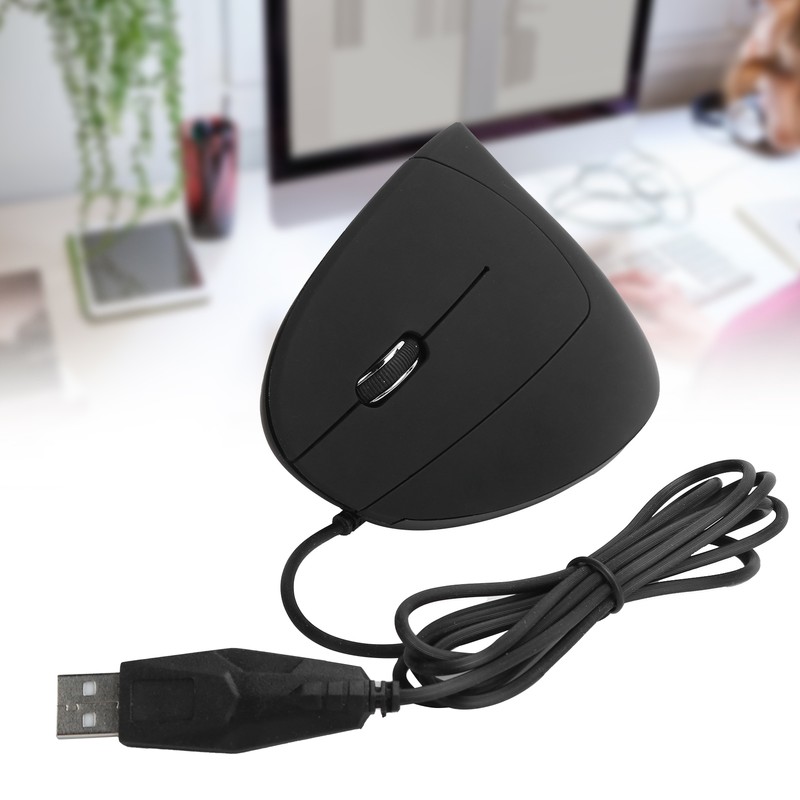 Wired Left Hand Mouse Vertical Ergonomic 800/1200/1600DPI USB Optical for