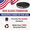 USA Made Pier Pads 10" Deck Blocks (10-Pack) – Heavy-Duty
