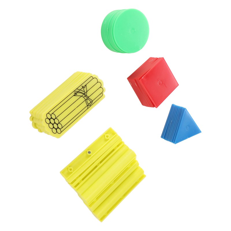 50PCS Magnetic Geometry Shapes Set Multifunctional Puzzle Educational Math Teaching