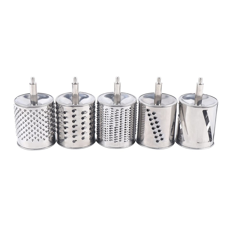 Rotary Cheese Grater with 5 Drum Blade Cheese Shredder Kitchen