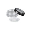 3Pcs 10g Empty Clear Plastic Face Powder Case with Sifter