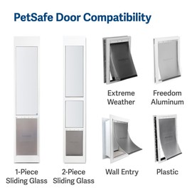 PetSafe Original Replacement Flap - Doggie Door Vinyl Replacement Flap for Sliding Glass Pet Door - Durable & Made with Non-Toxic Materials - 16 7/8" H x 10 1/8" W - Large