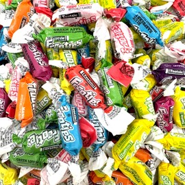 Totsie Fruities Assorted Fruity Flavored Chewy Candy-1.5 lbs of 10 Mixed Flavors Individually Wrapped, Fruit Chews, Gluten and Peanut Free, Ultimate Variety(24 oz)