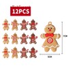 Christmas Tree Decorations, 12 Pieces, Traditional Ginger Man, Gingerbread Man