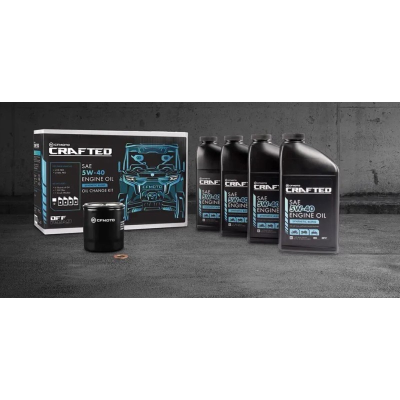 CFMOTO CF MOTO UFORCE/ZFORCE/U10/U10PRO 5W40 Oil Change Kit 4 Qts-CF-852021-00818