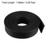 sourcing map Rubber Seal Rubber Strip Solid Rectangle 15mm Wide,