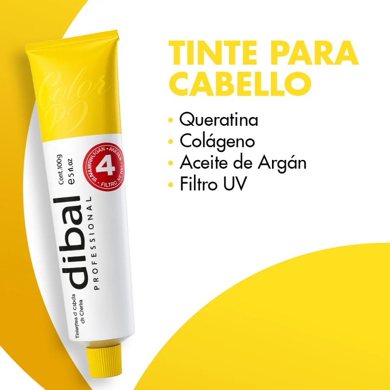 Tinte Para Cabello En Crema Dibal 100g Todos Los Colores