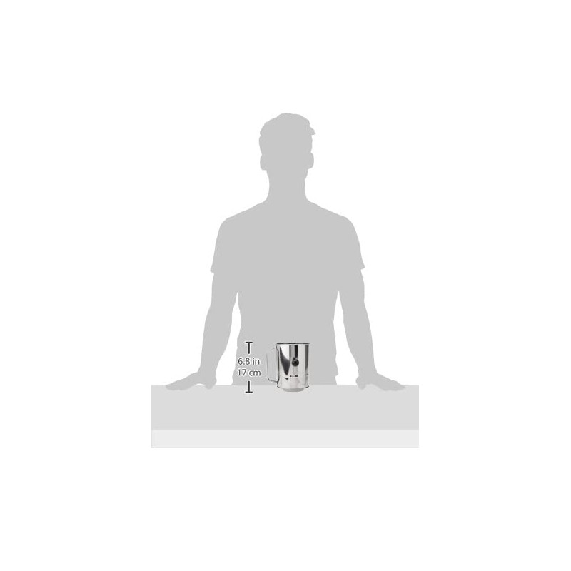 Avanti 12884 Stainless Steel Crank Handle Flour Sifter, 5 Cup