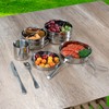 ChiiGe Stainless Steel Camping Cookware Set - Portable Outdoor Dining