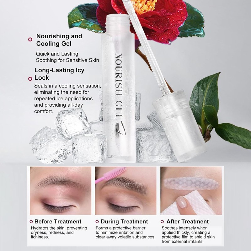 Ymiko Kit Profesional Permanente de Pestañas Doble Efecto Camelia 20-30