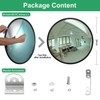 24" Unbreakable PC Convex Mirror with Adjustable Bracket - Vision