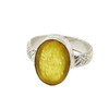 Natural Yellow Sapphire Adjustable Ring 7.25 CARAT Pukhraj Gemstone Panchdhatu