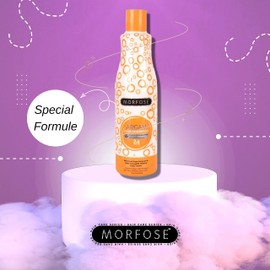 Morfose Argan Shampoo for Damaged and Brittle Hair, Silky Softness, Deep Moisture, Restored Shine, Revitalised and Nourished Hair, (Medium, 500 ml)