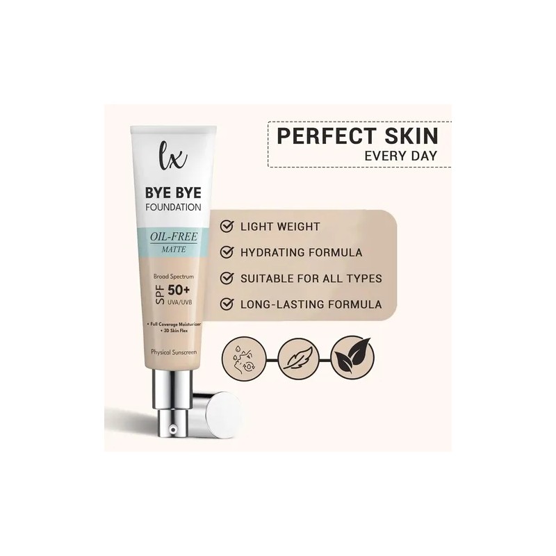 Lx Blend Bye Bye Foundation Crema Hidratante De Cobertura Ma