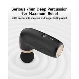 A1 Super Mini Massage Gun, Percussion Deep Tissues Muscle Massager, Travel Massage Gun, Compact Sports Massager, Portable Handheld Massager for Office, Home, Athletes(Black)