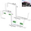HFHOME Set of 2 Adjustable Window Planter Box Brackets, White