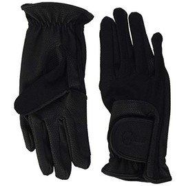 Covalliero Unisex's Summer Tech Riding Gloves-Black, X-Small