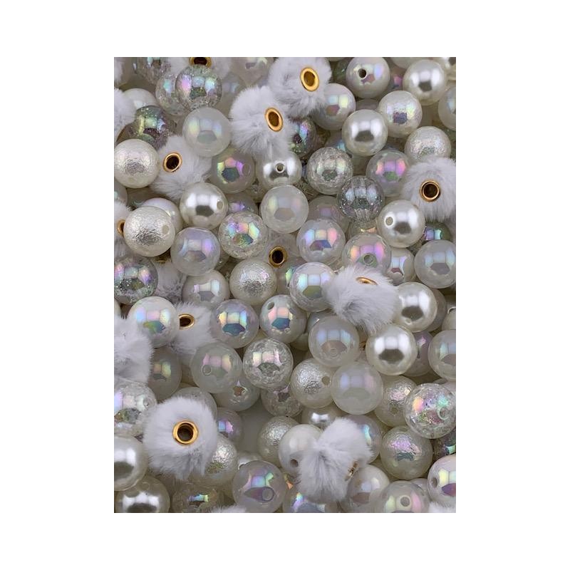 Color Mix 20 Pack 16mm Acrylic Beads for Pen and