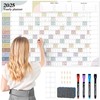 Ospelelf 2025 Wall Calendar Large 32'' x 48'' Dry Erase