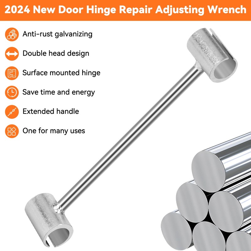 Makerfire Door Hinge Adjustment Tool (23-25mm), Hinge Gap Adjusting Wrench,