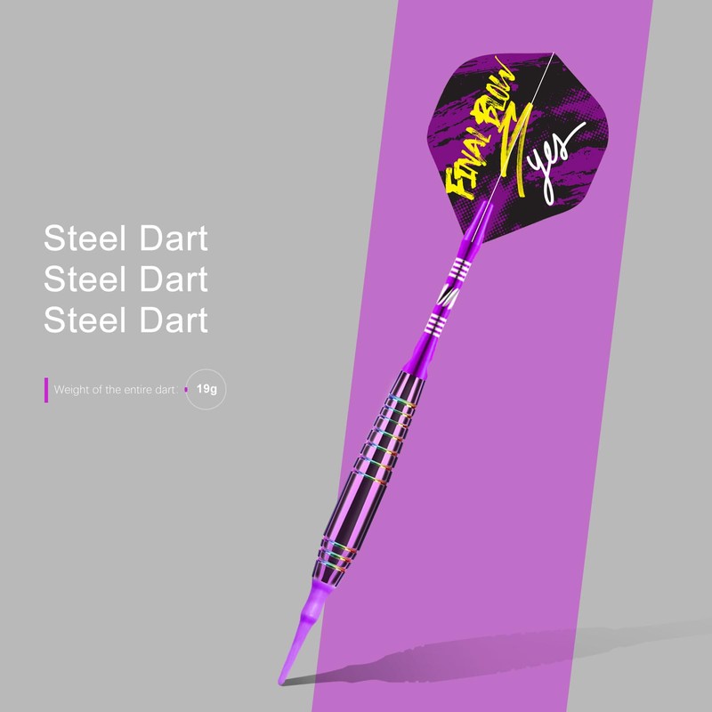 Lavishio Professional Soft Head Dart Set 19g Plastic Dart Heads,