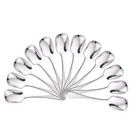 Mr. Spoon - Pack of 12 Stainless Steel Ice Cream Scoops 14.5 x 3 cm