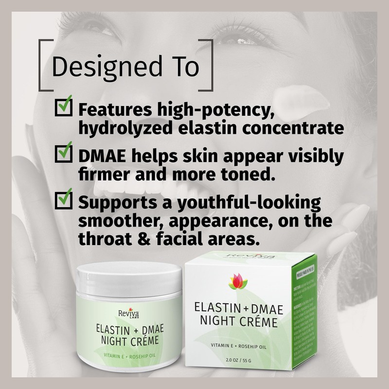 Reviva Labs Elastin and DMAE Cream – Firming Night Cream