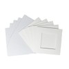 Stitchtastic Square aperture square cards - White (Pack of 5)