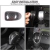 Lcojicep Real Carbon Fiber Car Gear Shift Knob Cover Compatible
