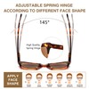 LOUOL READERS Sun Reader for Women Square Reading Sunglasses with