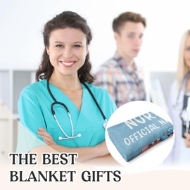 Nurse Gifts, Nurse Gifts for Women Men Funny, Nurses Practitioner Gift for Women, Labor and Delivery Nurses Gift Ideal for Nurse’s Week Christmas Birthday Present, Fleece Throw Blanket 60”×50”