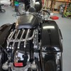 XFMT Motorcycle Chrome Detachable Stealth Two-Up Luggage Rack for Harley