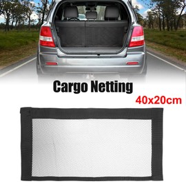uxcell 2 Pcs Universal Car Trunk Seat Back Elastic Mesh Rear Cargo Net Pickup Van Hammock Luggage Storage 15.75"x7.87"