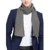 WANYING Men's Silk Scarf Artificial Silk Scarf Double Layers Long