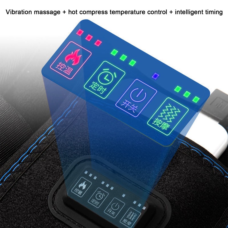 Heating Massage Waist Belt 3 Gears Adjustment Vibration Massage Back