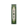 Hand-Painted Jacho Green Number Tiles Option of Metal Filigree Frames