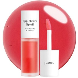Nooni Korean Apple Lip Oil + Lip Stain | Tinting and Long Lasting, Moisturizing Lip Care (13 options) Hydrate Lipgloss Lipstick Makeup Glossy Hydrating Moisturizer:_Berry