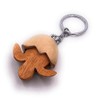 H-Customs Tortoise Made of Egg Baby Wood Elegant Handmade Keyring