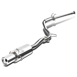 DNA MOTORING CBE-HC06EX Stainless Steel Cat Back Exhaust System [Compatible with 06-11 Honda Civic EX 1.8L]
