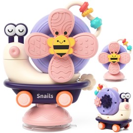 Loyzico Suction Cup Toy Baby for High Chair, Sensory Montessori Toy from 1 Year, Motor Skills Toy, Baby Toy 6 Months, Gift for Boys Girls 7 8 9 10 11 12 Months