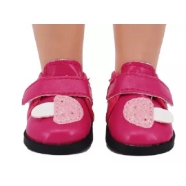 JustAskJoyce Collection WW Footwear, Bright Pink Leather, Half Boots, for 14-14.5" Dolls