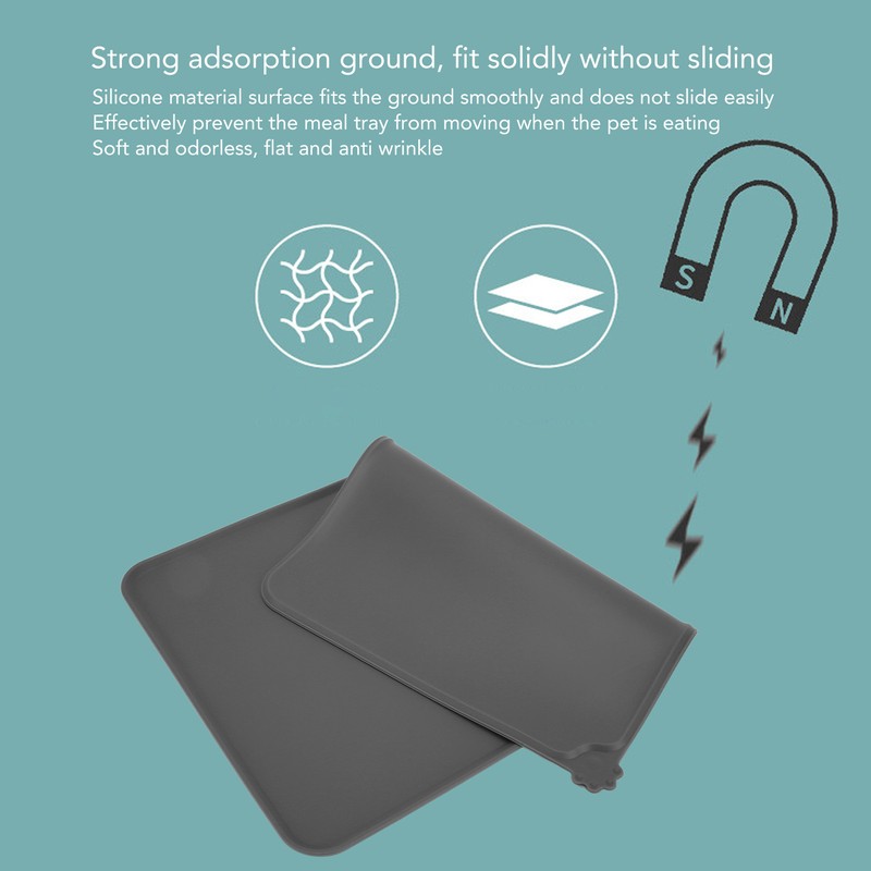 Silicone Pet Placemats Waterproof Slip Resistant Washable Pet Feeding Mat