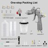 KCNKCN D1 LVLP Air Spray Gun Premium Kit, with 650ml