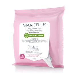 Marcelle Biodegradable and Recyclable Hydrating Cleansing Cloths, 25 Wipes