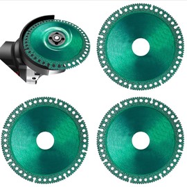 Indestructible Disc 2.0 - Cut Everything in Seconds, 2024 New Indestructible Disc for Angle Grinder 7/8 inch, 4 inch Circular Saw Blades for Ceramic Tile Glass Metal Wood Cutting (3pcs)
